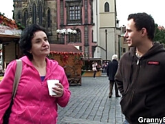 Blasen, Braunhaarige, Tschechisch, Oma, Behaart, Hd, Reif, Realität