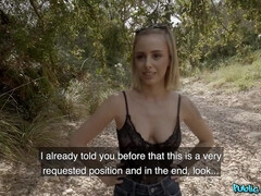 Lya Missy lets inked dude to touch her boobs for money!