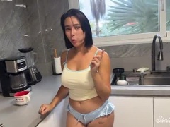 Stepdaughter Morning Boost! Hardcore Taboo Fuck with Big Natural Tits & Big Booty - Amateur Homemade POV