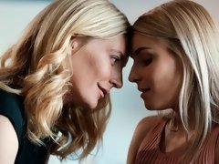 Lécher le cul, Blonde, Embrassement, Léchez, Masturbation, Chatte, Maigrichonne, Dénudage