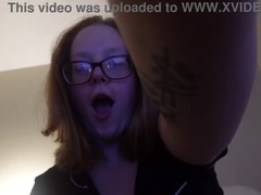 Noire, Gode, Lunettes, Poilue, Fait maison, Énorme, Pov, Chatte