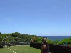 Leie, Strand, Blasen, Freundin, Nackt, Pov, Titten