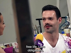 Amateur, Gros seins, Brunette brune, Allemand, Hd, Tatouage