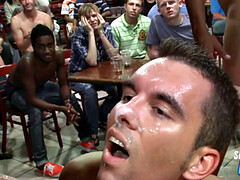 Real sex with muscled stripper at event