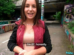 Enthousiasteling, Sperma in gezicht, Buiten, Gezichtspunt, Openbaar