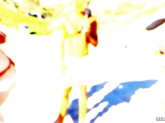 Bikini, Braunhaarige, Kehlenfick, Würgen, Interrassisch, Lecken, Natürlichen titten, Piercing