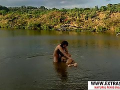 Mooi, Gevangen, Handbeurt, Onschuldig, Likken, Rijpe lesbienne, Zuigen, Nat