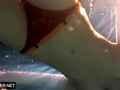 お尻, 茶髪の, Hd, 巨大, アウトドア, ロシア人, 一人, オッパイの