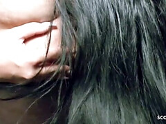 Éjaculation interne, Partouze, Allemand, Groupe, Chatte, Tatouage