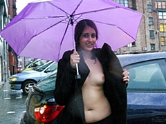 Doigter, Exhib, Masturbation, Orgasme, De plein air, Public, Solo, Nénés