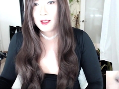 Enthousiasteling, Europees, Masturbatie, Shemale, Alleen, Webcamera