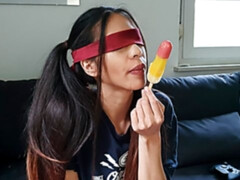 Aziatisch, Pijpbeurt, Bruinharig, Fetisj, Handbeurt, Gezichtspunt, Mager, Tiener