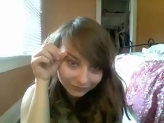 18 jaar, Enthousiasteling, Bruinharig, Huisgemaakt, Klein, Alleen, Tiener, Webcamera