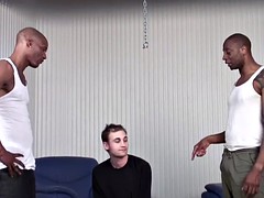 デカチン, 黒人, 黒人, ゲイ, 異人種間, フェラする