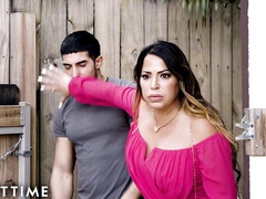 Grote mammen, Blond, Latijnse vrouw, Lesbisch, Rijpe lesbienne, Student, Lerarin, Trio