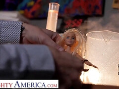 Grosser arsch, Grosser schwanz, Grosse titten, Blondine, Studentin, Handjob, Hd, Titten