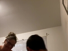 デカ尻, フェラチオ, 巨乳な, カップル, ラティーナ, 淫乱熟女, 母, オッパイの