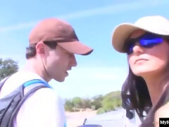 Anal, Tetona, Coche, Gordita, Corridas faciales, Maduro, Público, Solo