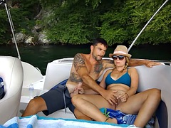 Public Amateur Fun Sex On Public Boat Voyeur Part1