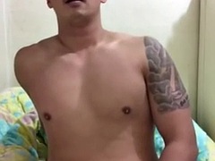Korean daddy Jerking off