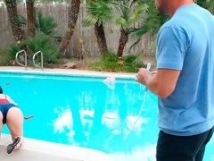 デカ尻, 茶髪の, 口内発射, イく瞬間, バック, オナニー, ティーン, オッパイの