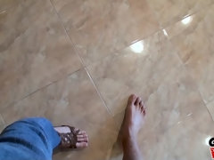 Kont, Badkamer, Stel, Hondjeshouding, Doordringend, Geschoren, Trio, Tieten likken