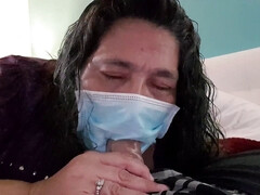 Mommy oral with facemask covid 19