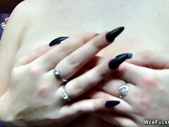 Enthousiasteling, Bruinharig, Rondborstig, Flashing, Hd, Roodharige vrouw, Alleen, Webcamera