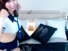 Naughty school girl-AsianAllure enjoys double penetration