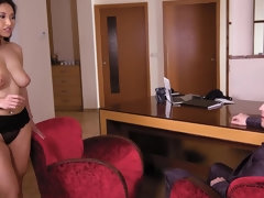 お尻, デカパイ, イギリス人, ハードコア, ヒール, 淫乱熟女, オフィス, オマンコ