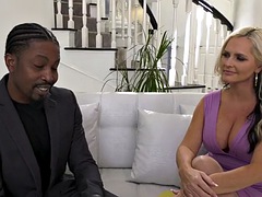 デカチン, デカパイ, フェラチオ, エロ熟女, 黒人, ハードコア, 淫乱熟女, オッパイの