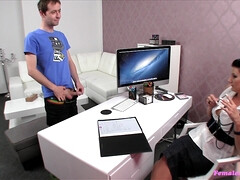 Leie, Blasen, Dildo, Frau, Weibliche domination, Lecken, Muschi, Realität