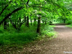 Grote mammen, Pijpbeurt, Rondborstig, Hardcore, Buiten, Pornster, Gezichtspunt, Openbaar