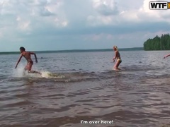 ブロンド, 茶髪の, 大学生