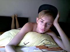 Beauté, Blonde, Homosexuelle, Masturbation