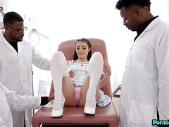 黒人, チン, 医者, 黒人, フォアサム, グループ, オマンコ, ストッキング