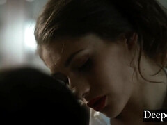 Verga grande, Pareja, Garganta profunda, Tetas naturales, Afeitado