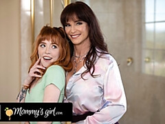 Clitoris, Hija, Lesbiana, Lamidas, Lencería, Coño, Pelirrojo, Chupando