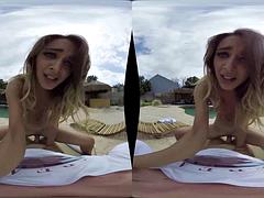 3 dimensionaal, Lieveling, Blond, Pijpbeurt, Gezichtspunt, Realiteit, Tieten likken