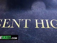 茶髪の, 大学生, 女 人男 人, Hd, ヒール, オーガズム, 女子高生, オッパイの