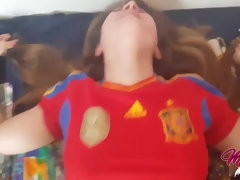 Grosser arsch, Blondine, Besamung, Hundestellung, Europäisch, Latina, Zierlich, Muschi