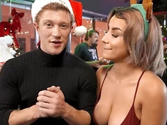 Grosse bite, Gros seins, Sucer une bite, En gros plan de très près, Femelle, Doigter, Groupe, Hard