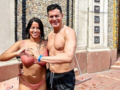 デカ尻, デカパイ, 茶髪の, バック, ラティーナ, 淫乱熟女, ハメ撮り, 剃毛