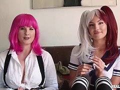 Grosser arsch, Blasen, Kitzler, Hd, Küssen, Lecken, Muschi, Titten