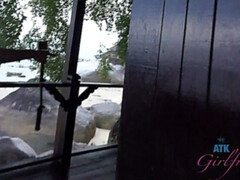 Amateur, Cul, Plage, Petite amie, Pov, Chatte, Rasée, Dénudage