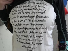 Leie, Schwarz, Höschen, Piercing, Muschi, Abendanzug, Hoch, Titten