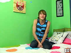 Tir de sperme, Homosexuelle, Masturbation, Maigrichonne, Solo