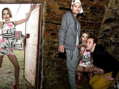 アナル, お尻, カップル, バック, ダブル開発, Hd, 小柄, 三人