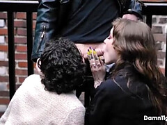 お尻, 浮気する, ダブル開発, Hd, オマンコ, 馬乗り, タトゥー, 三人