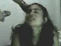 Enthousiasteling, Bruinharig, Sperma in gezicht, Handbeurt, Oud, Webcamera